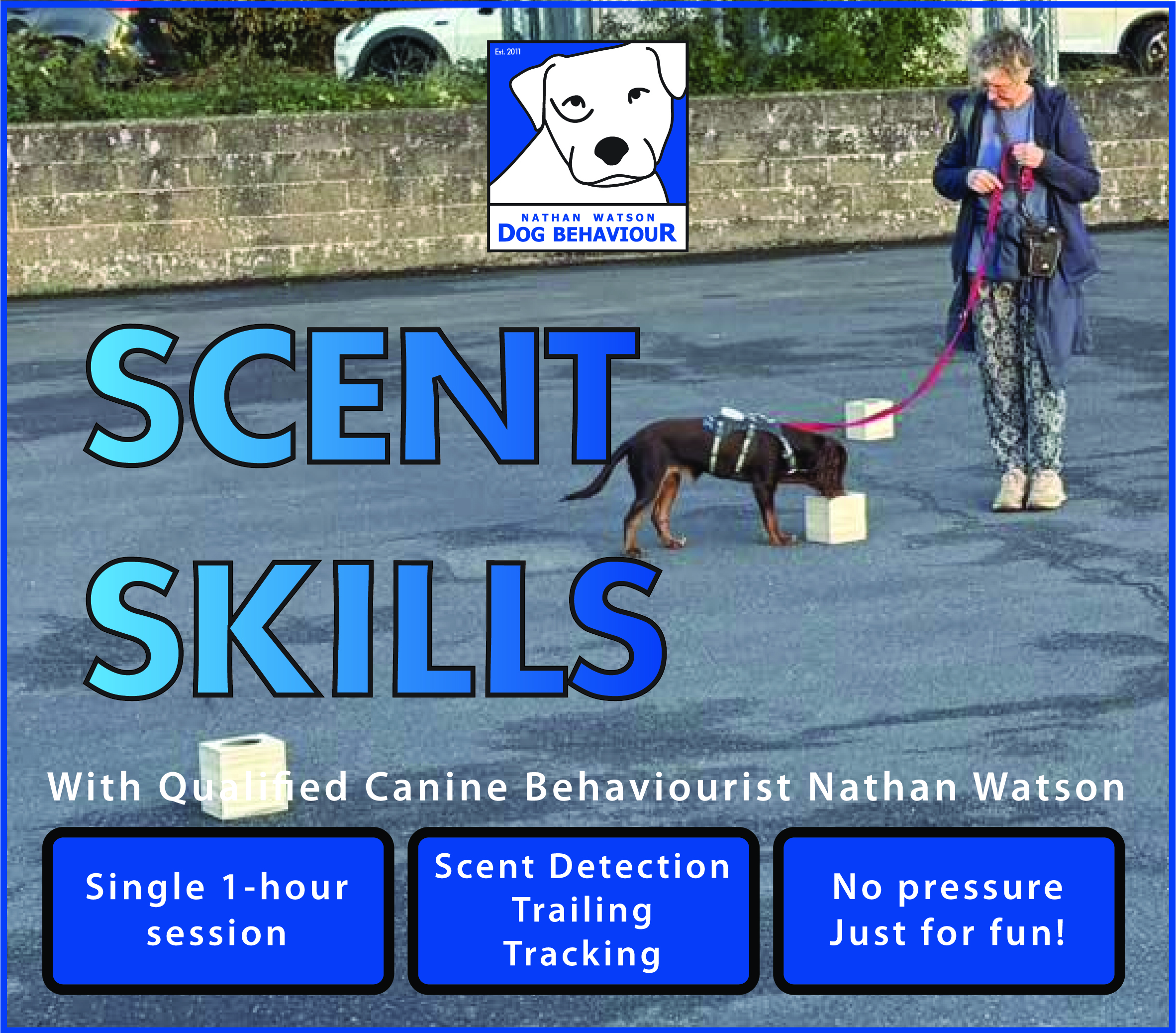Scent detection trailing tracking Northampton